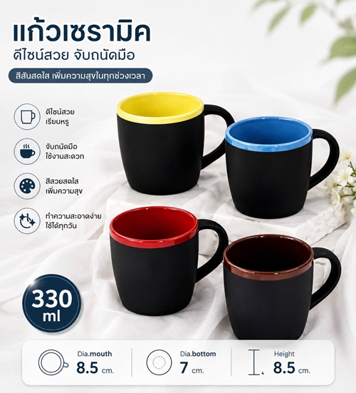 ชุดแก้วน้ำเซรามิค ชุดของขวัญ ชุดของแจกงานเกษียณ ของแจกพนักงาน