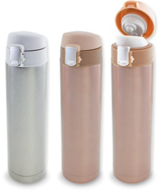 กระติกน้ำร้อนเย็น กระบอกน้ำสแตนเลส กระติกน้ำสูญญากาศ พรีเมี่ยม ขนาด 400 ml รหัส L400
