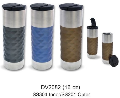 แก้วน้ำสแตนเลส ร้อน - เย็น แก้วมัค แก้วสแตนเลสพรีเมี่ยม ขนาด 16 ออน รหัส DV-2082