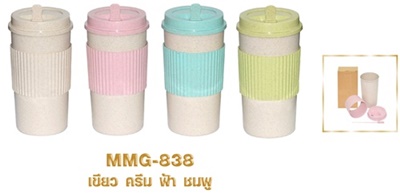 แก้วพลาสติก แก้วรักโลก แก้วพลาสติกแข็งพรีเมี่ยม รหัส MMG-838 ขนาด ml