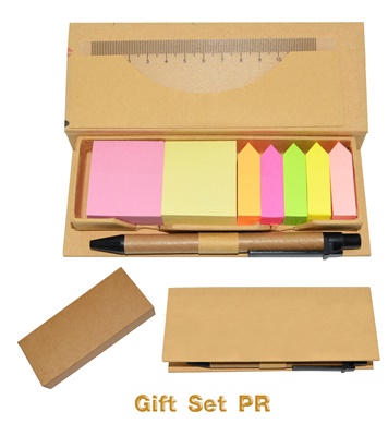 ชุดสมุดโน้ต โพสอิท สมุดจดบันทึก ฟรีสกรีน 1 สี 1 ตำแหน่ง รหัส 30-7-66-4